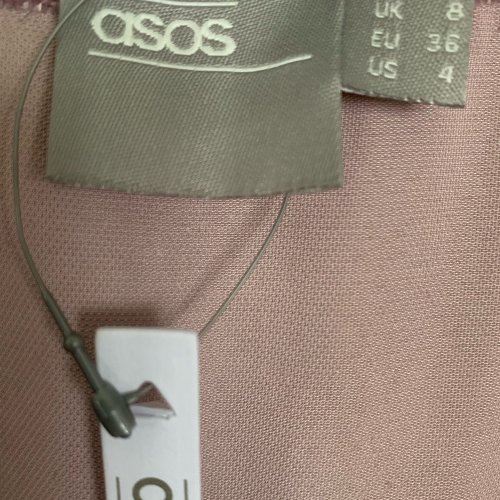 ASOS Velvet Wrap Front Pleated Skater Dress NWT - Picture 7 of 7